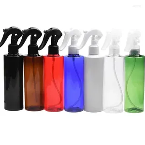 収納ボトル250mlプラスチック製香水スプレーボトルホワイトブラックトリガー8.5オンスのコスメティックハウスクリーニングスキンケア用