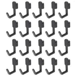 Hooks 20 Pcs Peg Garage Hook Hangers Heavy Duty Lock Storage Plastic Organizer Work White