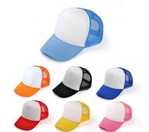 Caps de beisebol infantil logotipo personalizado crianças em branco Chapéus de caminhão de caminhão ajustável Trucker Caps Strapback Summer Sun Visor MOQ 30 PCS3103992