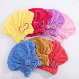 Towel Quick Dry Lady Magic Hair Hat | Bath Beautiful Soft Drying Wrap Cap For Head Makeup Cosmetics