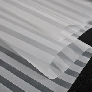 Adesivi per finestre da 5 metri in vetro Film glassati Stripes PVC Adesivo Film di privacy fai -da -te per camera da letto casa da bagno PLD