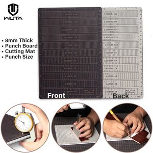 WUTA Professional 8mm Thicken Cutting Mat A5 Punching Board Gravering Pad Carving Knife Plate Diy Leather Craft Punch Tools 240430