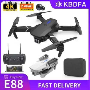 Дроны KDBFA 2024 Новый E88 Pro Wi -Fi FPV Широкол Широкол HD 4K 1080p Высота камера поддерживает RC FOLLICALE FOULE HELICOPTER DRONE HELICOPTER TOY S24513