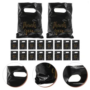 Gift Wrap 100 Pcs Thank You Merchandise Bag Bags For Thanks Shopping With Handles Bulk Super Thick