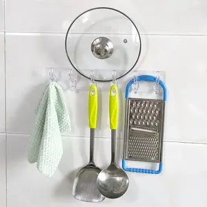 Крючки сильные прилипки подвесные крючки прозрачная ванная настенная вешалка для хранения кухонная наклейка