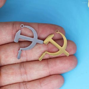 Pendant Necklaces 3pcs/lot Hammer And Sickle Charm For Jewelry Making Fit Stainless Steel Bracelet Necklace DIY Crafts Supplier