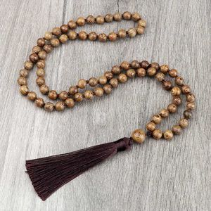 Ожерелья с бисером 6/8 мм натуральные деревянные кисточки для бисера.