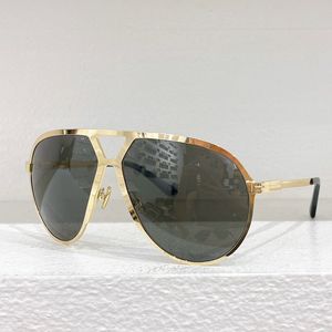 Retro Designer Männer Fliehen Sonnenbrillen TF1060 Männer Oval Metall Sonnenbrille Business Gold Metall Rahmen Frauen UV400 Schutzlinsen Strand Urlaubsbrille Top Qualität