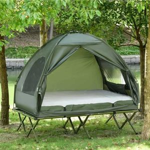 Палатки и укрытия складывают кровати для кемпинга с палатками толстые воздушные подушки для открытых пешеходных пикников Tentsq240511