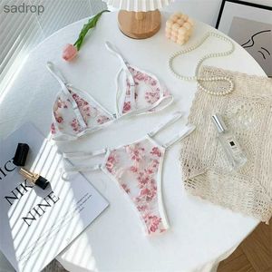 BRAS SETS SEXY SOACE Underwear Set Womens Underwear Transparent Bh Party Set Lace Underwear Set S-L Size XW