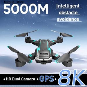 Drony 2024 G6 dron 8k Profesjonalny 4K kamera wysokiej rozdzielczości przepływ optyczny składany 5G Fotografia lotnicza Unikanie przeszkód Unikanie czterech prezentów helikoptera S24513