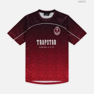 Herren T-Shirts Trapstar Mesh Football Jersey Blue Black Red Men Sportswear T-Shirt XPV8