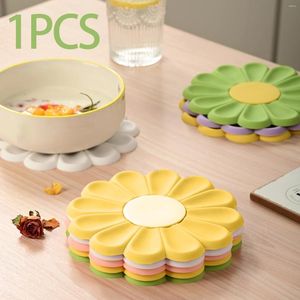 Tapetes de mesa montanhas -russas de silicone multiuso