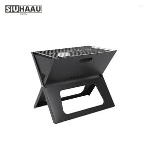 Tools Portable Charcoal Grills Parrilla Folding Steel Barbecue Smoker BBQ For 3-5 People