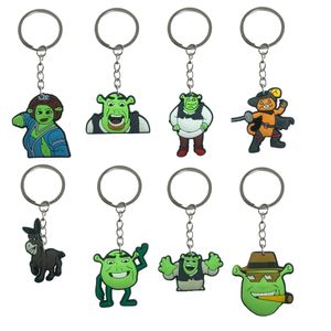 CLASPS HOODS SHREK KEYCHAIN ​​NYCKEL Kedja för flickans tillbehör Ryggsäck Handväska och bilgåva Alla hjärtans dag Ring Christmas Fans Keyring S OT4AE