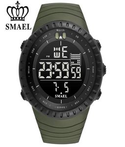 2018 SMAEL New Men039s Watch 50M Waterproof Digital LED Wrist Watches Men Outdoor Sports Digital Date Electronic Chronograph Ma5420739