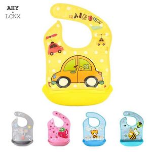 Bibs Burp Cloths Safe Cartoond Print Baby Bib для мальчиков и девочек водонепроницаемый мягкий силиконовый детский нагрудник с карманами для кормления BIBSL240514