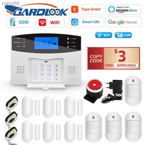 Sistemas de alarme Gardlook T2B Sistema de alarme em casa Wi -Fi 433MHz GSM Alarme sem fio Tuya Smart Home Application Control WX