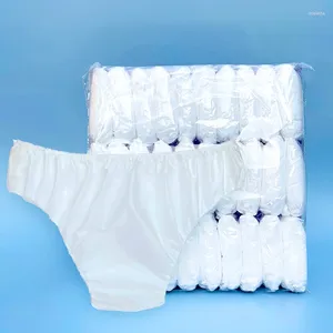 Underpants 30pc Menstruation Breathable Disposable Panties Men Women Business Trips Non Woven Fabric Wash-free Brief Underwear Beauty Salon
