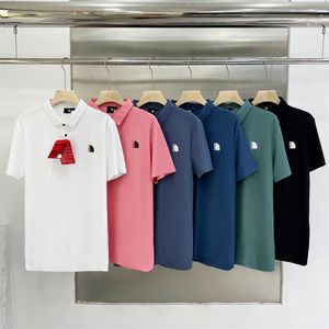 Homens Mulheres Designer Polo Camisa Spring Summer Rayon Camisetas respiráveis rápidas várias cores V de pescoço com botão de tag para negócios