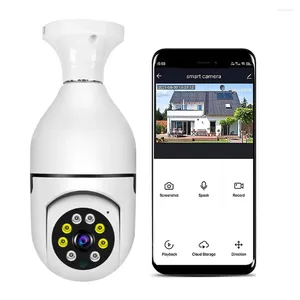 2,4G 5G Wi -Fi E27 Light Bulb Camera Wireless 1080p IP Night Vision Водонепроницаемое автоматическое отслеживание человека для внутреннего наружного воздуха