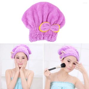 Toalha Toalha Belra do chuveiro Capéu de cabelo seco 5 Cores embrulhadas Toalhas de microfibra Chapéus de banheiro Acessórios de banho
