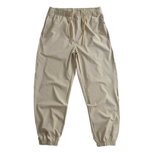 Męskie spodnie męskie spodnie robocze luźne z elastycznym pasem i zwężającymi się nogami-lekki oddychający szybki suszący do letniego użytku J240507