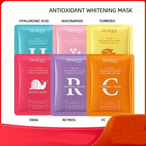 Anti Syre Whitening Facial Mask Ljusare närande fuktgivande hudlås i vatten Blackhead Remover Wrapped Mask Face Mask Cosmetic Face Skin Care Care Care