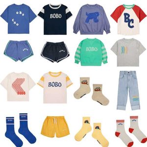 Clothing Sets BC 24ss childrens T-shirt and shorts set cute printed sportswear and pants set for boys and girls d240514