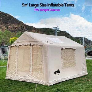 Палатки и укрытия 9 Большая надувная крыша палатка с ПВХ кемпинг набор дождь, защищающий UVA, защитные наружные инструменты Q2405111111