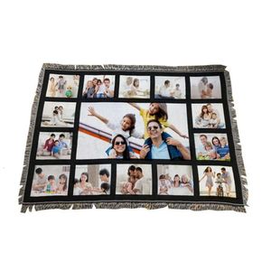 Blank DHL Sublimation Panel Blanket White Carpet Square Blankets For Sublimating Theramal Transfer Printing Rug s