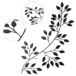 Figurine decorative Wall Art Metallic Leaf Branch Olive Branch sospeso Decorazione per la casa Iron Iron