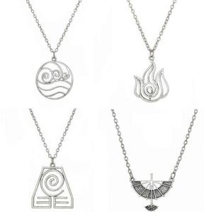 Avatar The Last Airbender Ciptenant Necklace Air Nomad Fire and Water Tribe Link Catena Collana per uomini Donne Gioielli di alta qualità G9534062