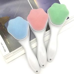 2024 Cute Cat Paw Silicone Face Scrubber Manual Facial Deep Cleansing Brush Makeup Removal Blackhead Pore Exfoliating Tool- Silicone Paw Exfoliating Brush