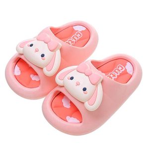 Hot Summer Slipper Cute Cartoon Rabbit Anti Slip Slipper Kids Soft Soled Baby inomhus badrum sandaler