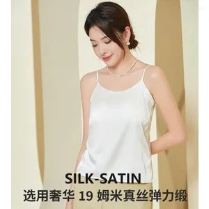 Serbatoi di camisole Silk Women Sexy Cami Bra Top Top White Tops Womens Camisole Bralette Corsetto Cinder Cinder Binder Cesta.