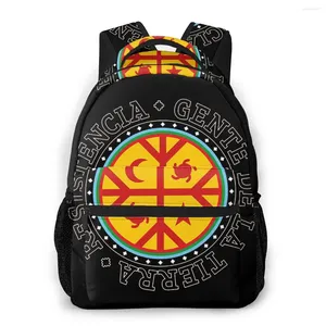 Backpack the Americans Spall Bag per studenti di moda di Mapuche Cile in Sud America