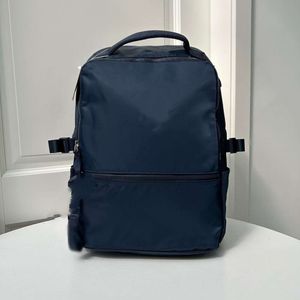 Bolsas novas Lu ombro de lazer de fitness saco de fitness unissex Nylon à prova d'água Backpack de aluno de grande capacidade