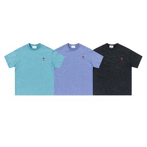 メンズデザイナーアミスTシャツファッションメンウォーターダイヤモンドカジュアルTシャツ男服ストリートTシャツ老化ショーツ用ワックス染色スリーブ服高級シャツ