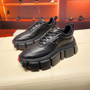 Luxury Prax 01 Sneakers Shoes Men's Renylon Technical Fabric Casual Walking Leather Sneakers Berömda gummi Lug Sole Party Wedding Runner Trainers EU46 5.14 02