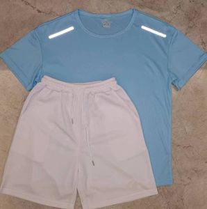 Men's Tracksuits Shirts shorts de duas peças terno de fitness feminino impressão de secagem rápida e camiseta de basquete esportiva respirável corredor de camiseta