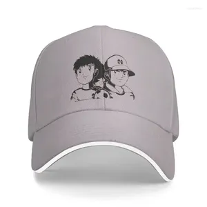 Top Caps Punk Unisex Genzo Kaptan Tsubasa Anime Futbol Futbol Beyzbol Kapağı Yetişkin Ayarlanabilir Baba Şapkası Kadın Erkekler Açık