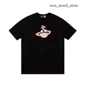 Vivianes Duyou Mens Sprey T-Shirt Batı Ahşap Marka Giyim Erkek Kadın Yaz Tişörtlü Mektuplar Pamuk Jersey Yüksek Kalite Üstler Viviane Westwood Gömlek 751