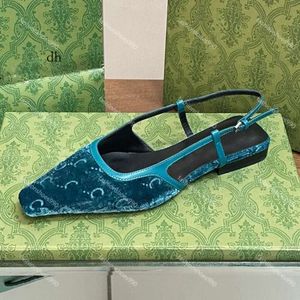 Sapatos de vestido de grife de pomares femininos de moda slingbacks 10a g de alta qualidade de perfuração de malha de malha de impressão de malha de impressão de chapas de soldado design clássico ca clássico ca clássico