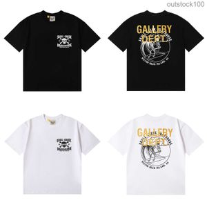 Clássico estilo de hip hop original Galeryy Deptt T camisetas 2024 Primavera/verão New Tshirt Skull Creek Camiseta de manga curta com logotipo real