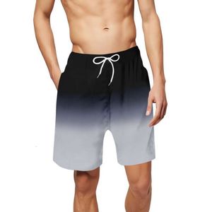 Summer 3D Digital Gradient Fashion Trendy Loose and Comfortable Men's Beach Pants M514 32