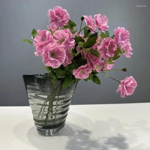 装飾的な花シルクシミュレーション小さなデイジーブランチ偽レストランの装飾人工花Helan Chrysanthemum Office Decoration