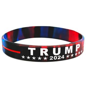 Präsident Trump Silicon Armband Armband Keep American große Armbänder Donald Trump Abstimmung Star Striped Armreifen Armband Geschenke