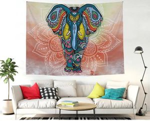 Tapestres mylb 1ps bohemia mandala cobertor de tapeçaria elefante parede pendurada wandbehang gobelin blanker dorme decoração de casa mantas mandalas