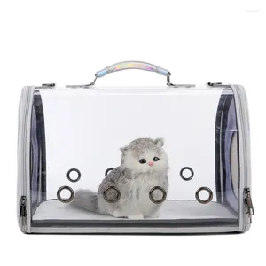 Cat Carriers Rucksack Carriertransparent Laser Bag Pet Out Cage Tragbare Handtaschen Produkte Carrier Travel